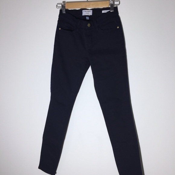 Frame Denim Le Skinny de Jeanne Deep Blue Dive Sz 25 Excellent condition! - Picture 3 of 7